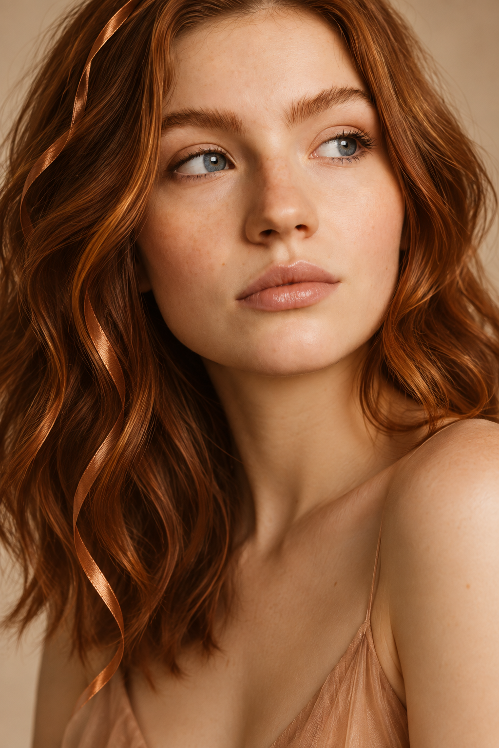 spiced auburn haircolors: auburn with copper ribbons