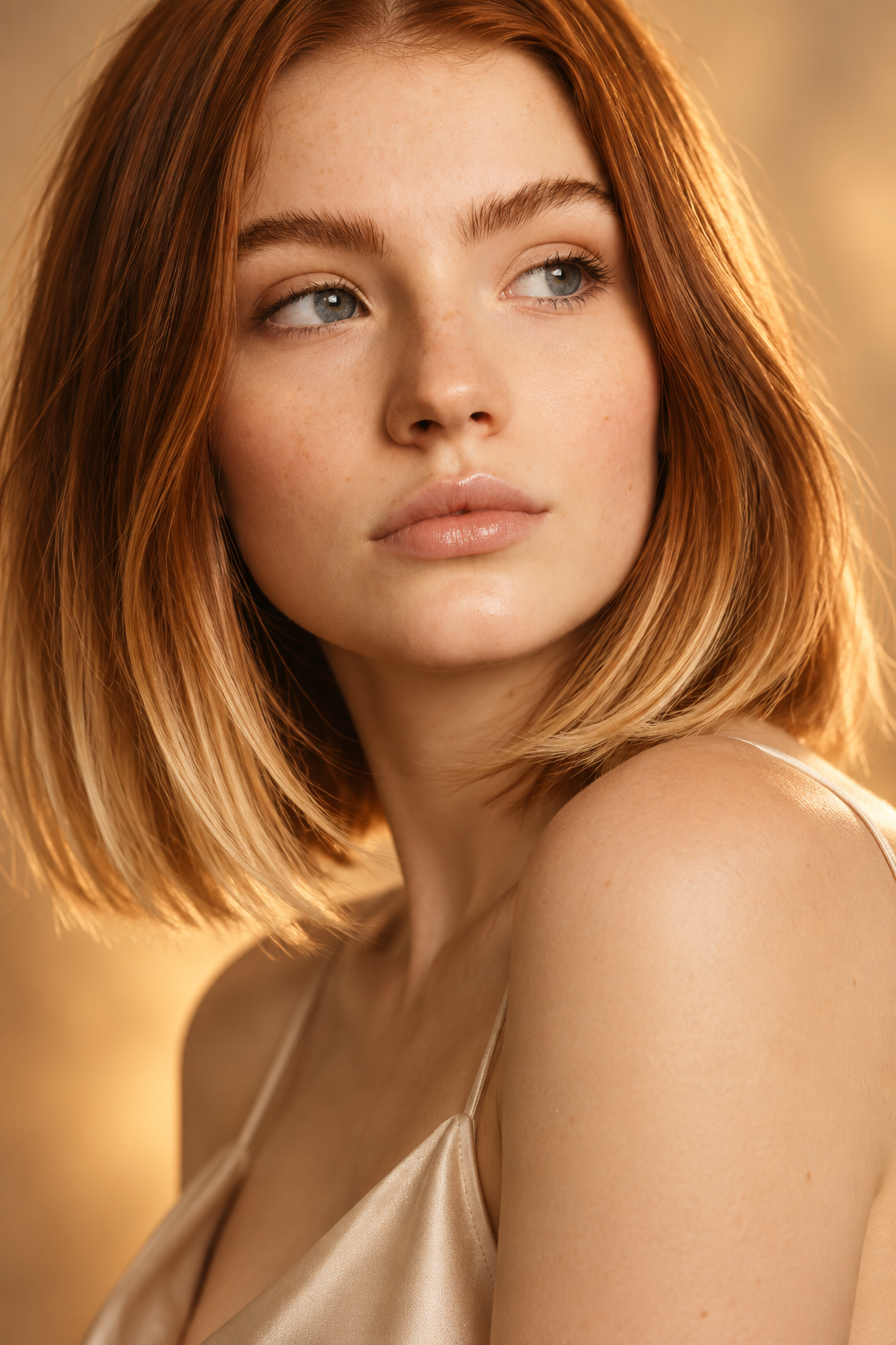spiced auburn haircolors: auburn with blonde ends