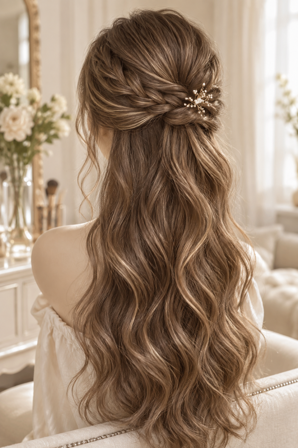 everyday hairstyles for long hair: claw-clip twist