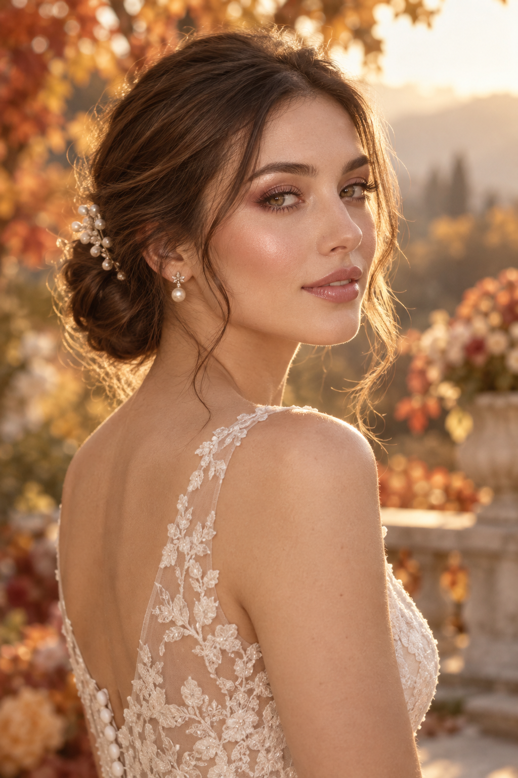 fall mother of the bride hairstyles: elegant chignon