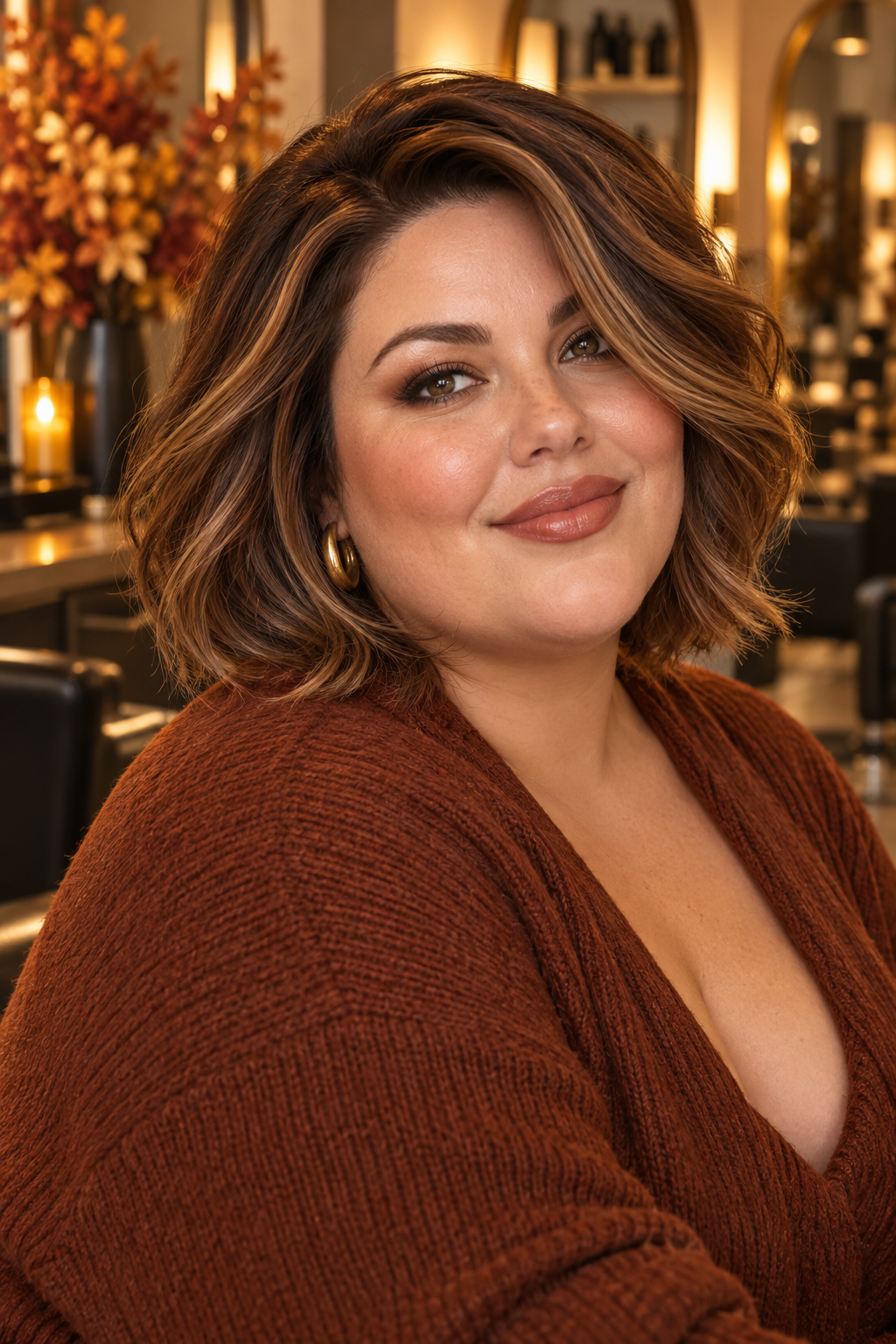 fall bob hairstyles for plus size women featured look