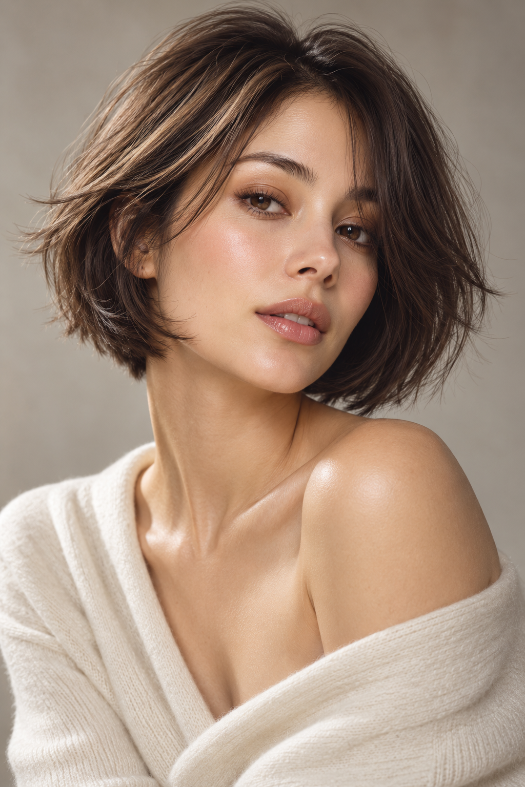 razor cut bob hairstyles: soft razor bob