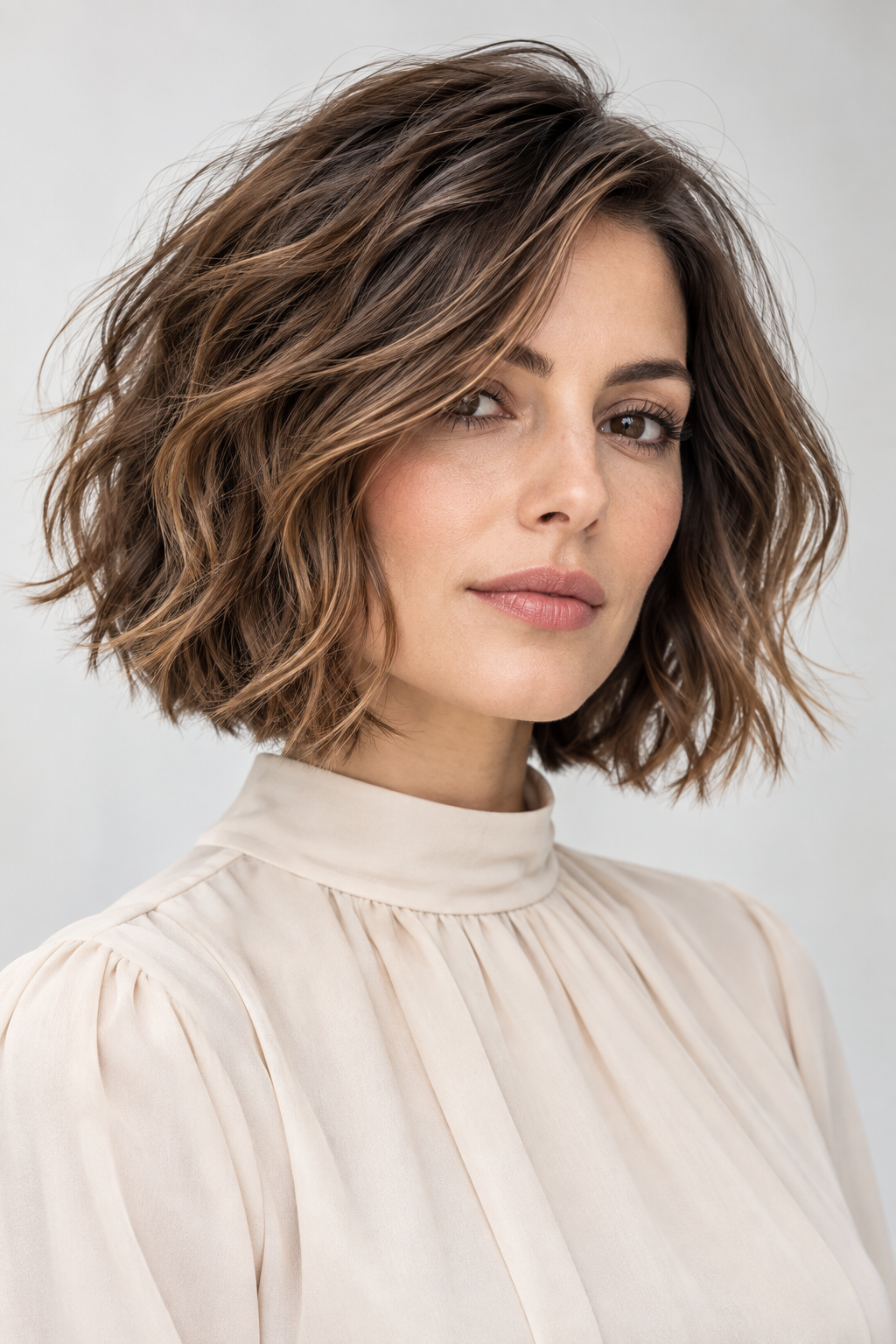 razor cut bob hairstyles: wavy razor bob