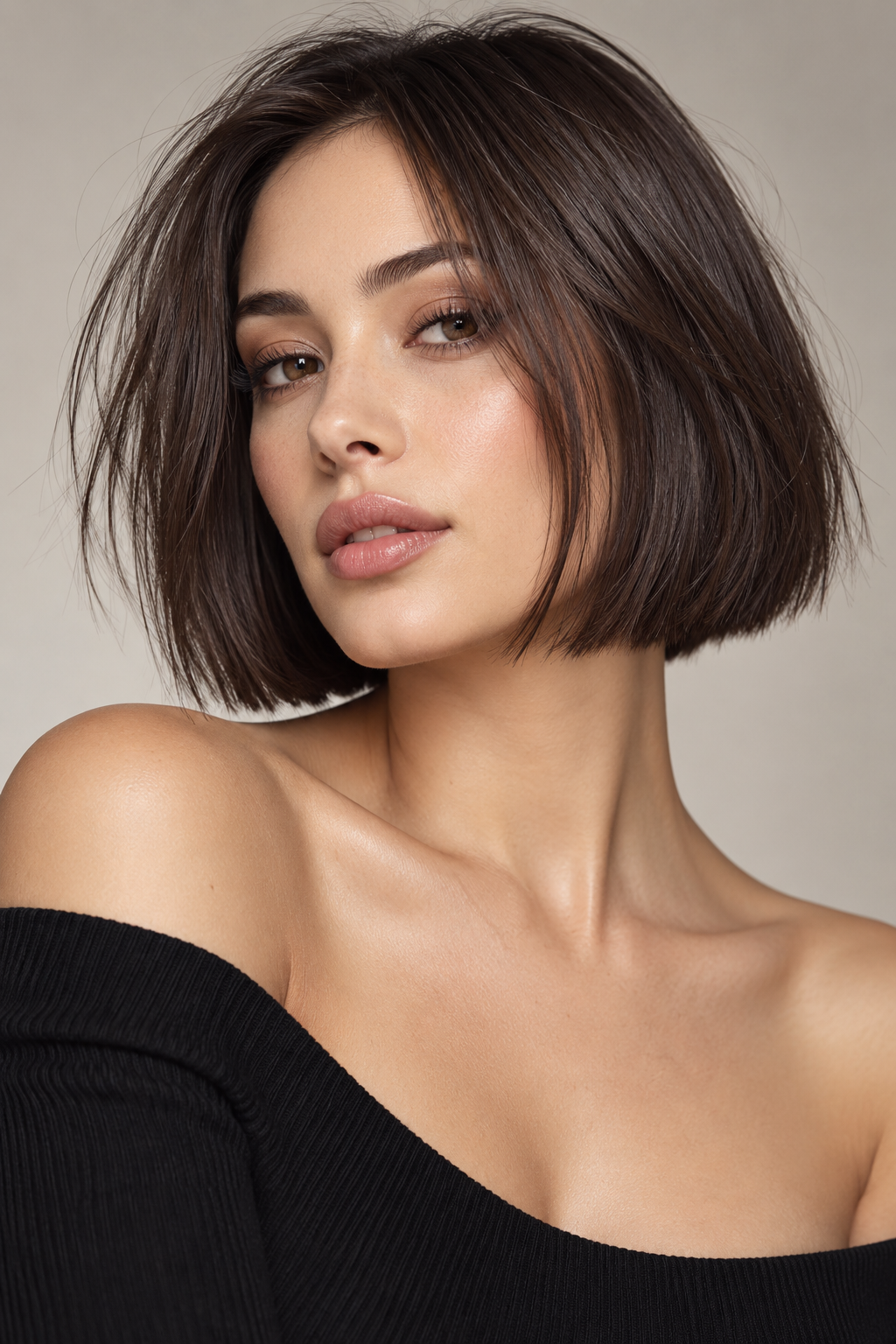 razor cut bob hairstyles: blunt-edge razor bob