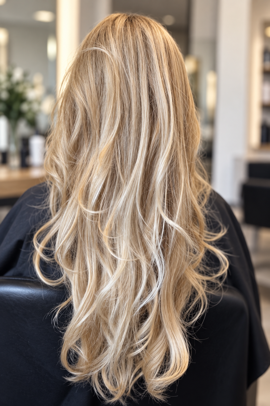 Beige Blonde with Soft Contrast for thin hair