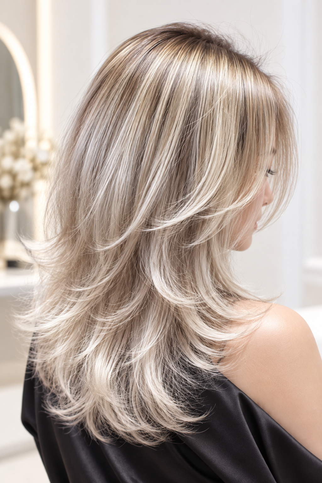 Creamy Pearl Blonde for thin hair