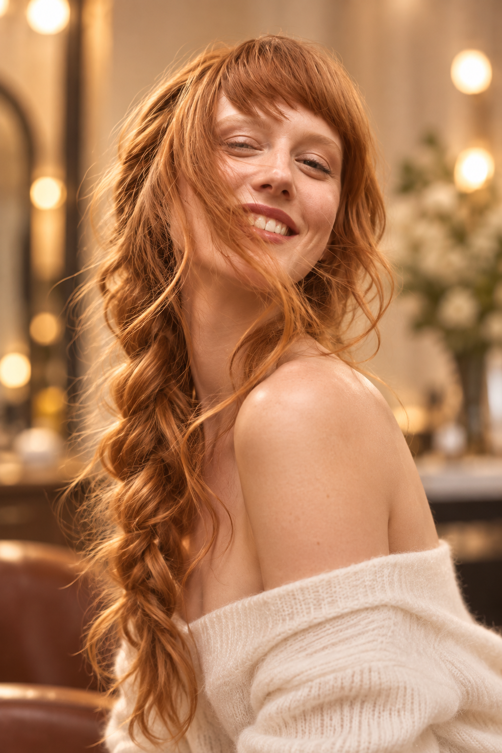 brownish ginger hair: brownish ginger braid