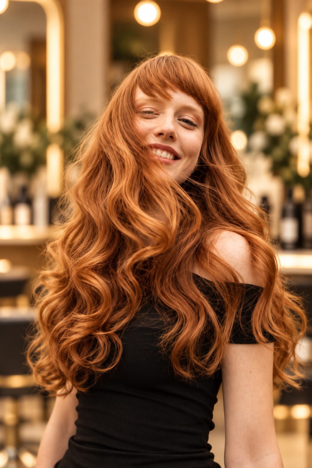 brownish ginger hair: rich ginger curls