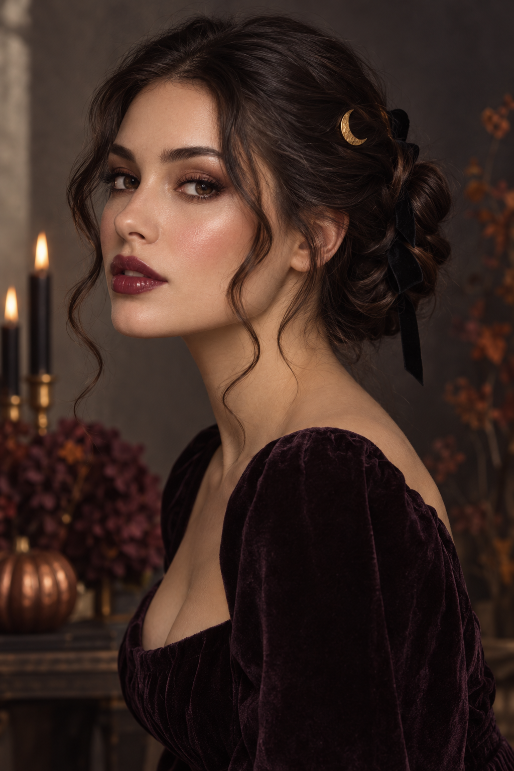 crown braid with loose waves