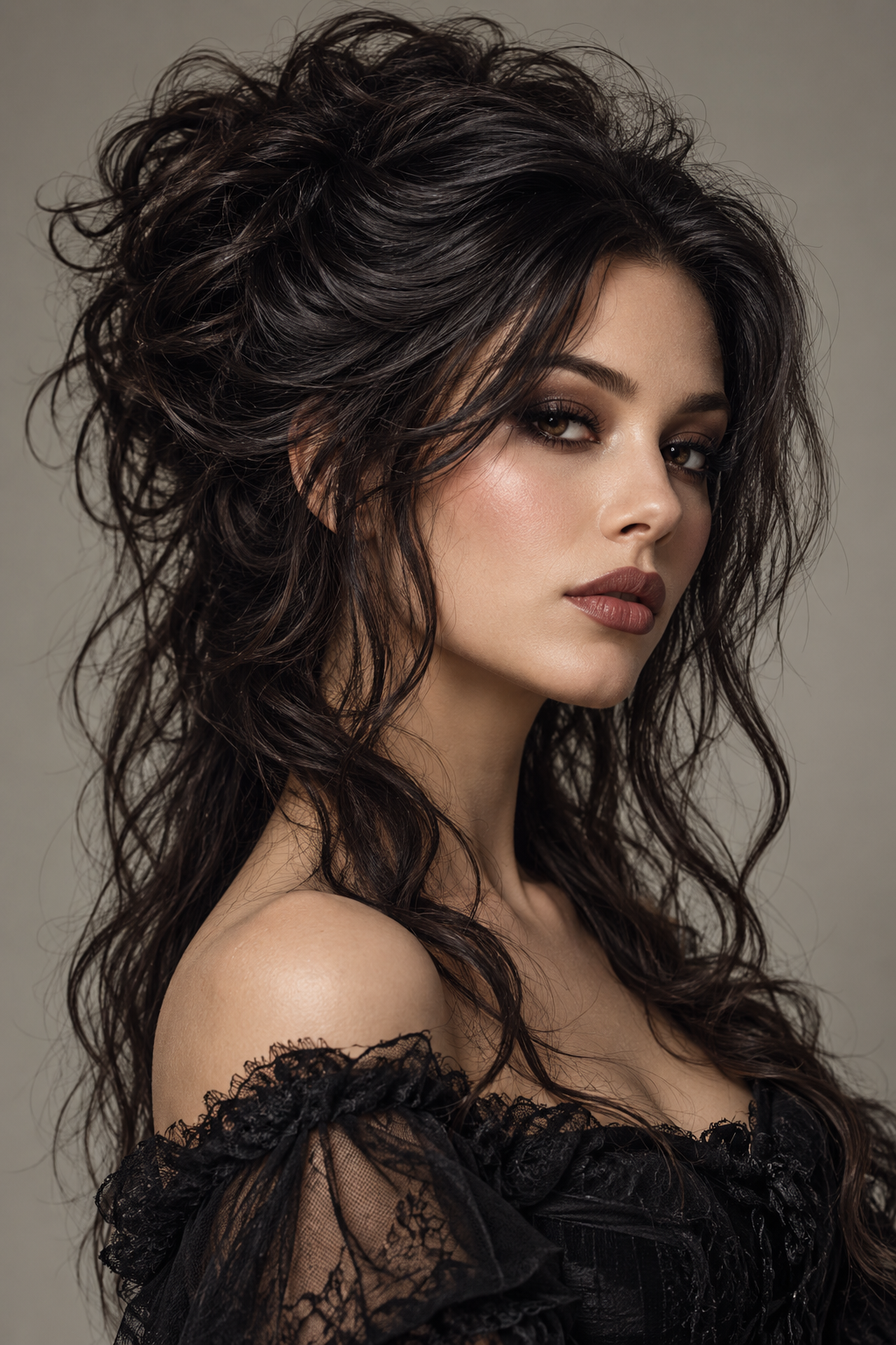 easy Halloween hairstyles: coffin-bedhead texture