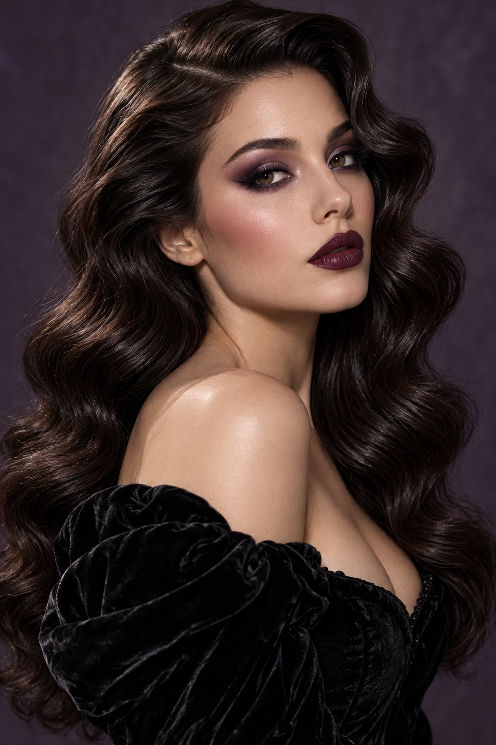 easy Halloween hairstyles: polished spooky waves