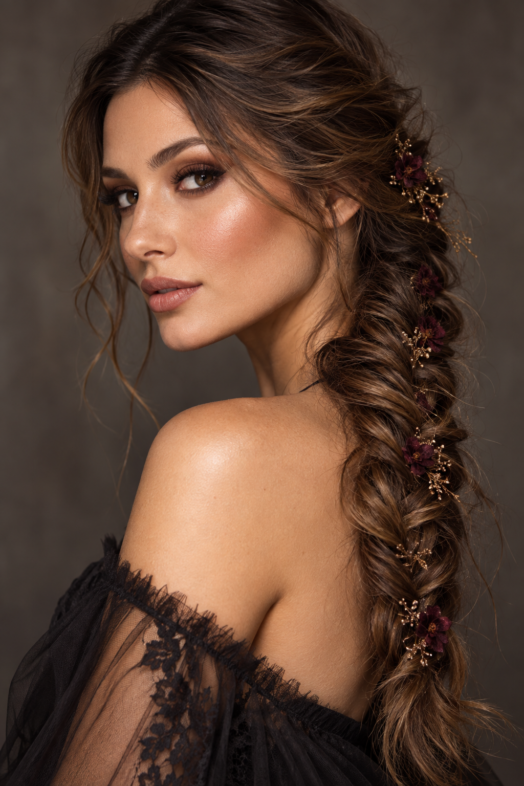 easy Halloween hairstyles: side fishtail braid
