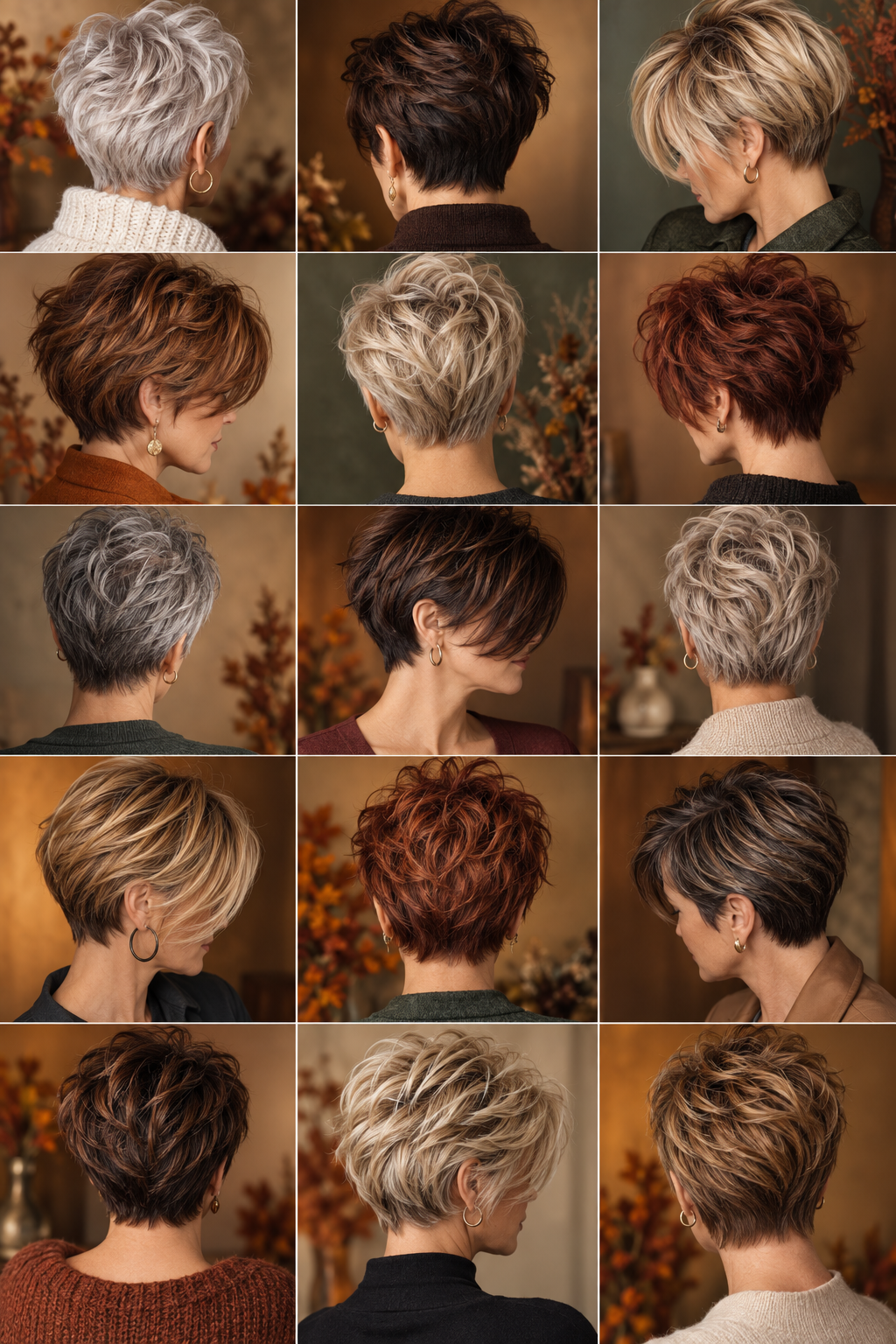 Piecey finish pixie haircut variation