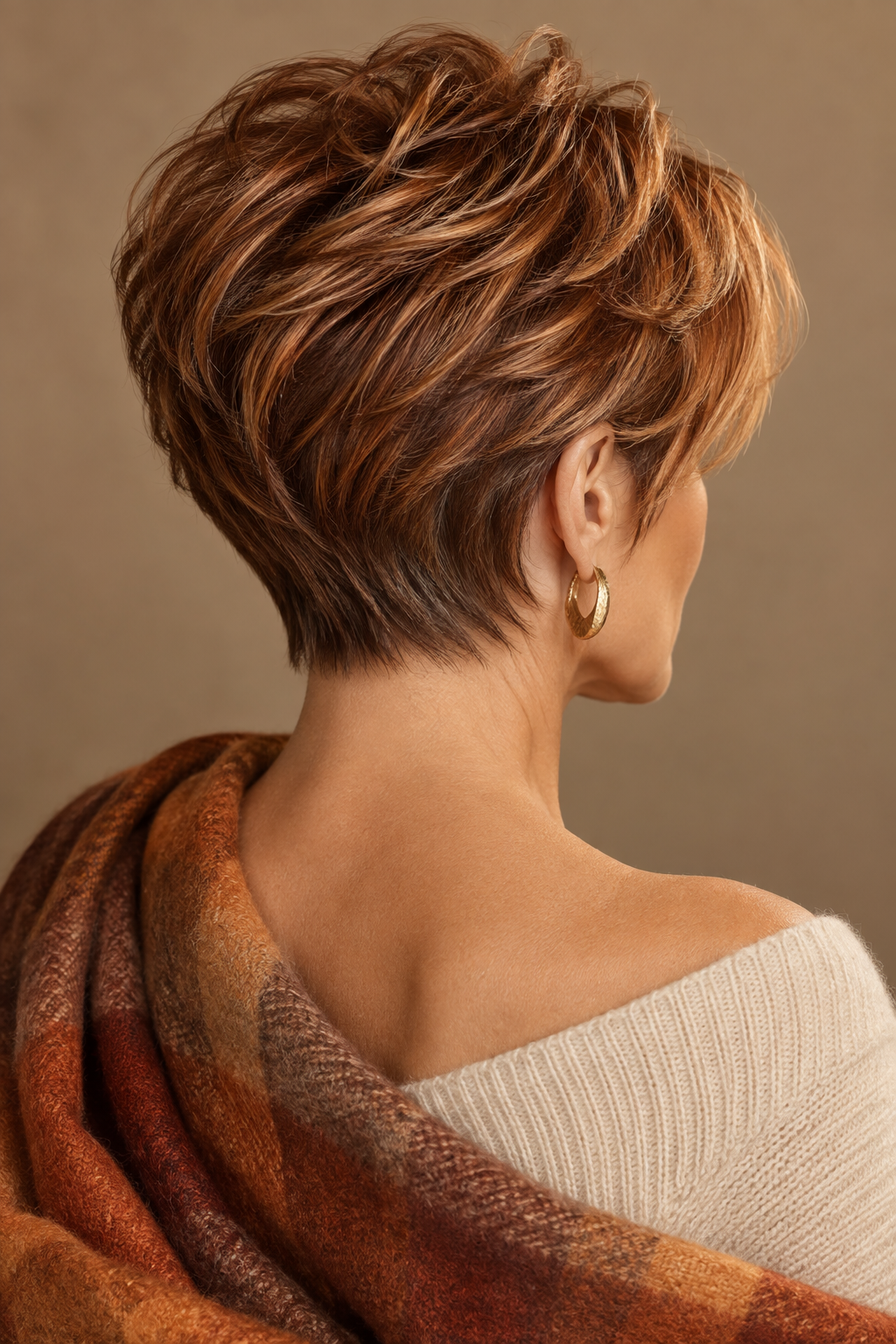 Polished crop fall pixie haircut idea
