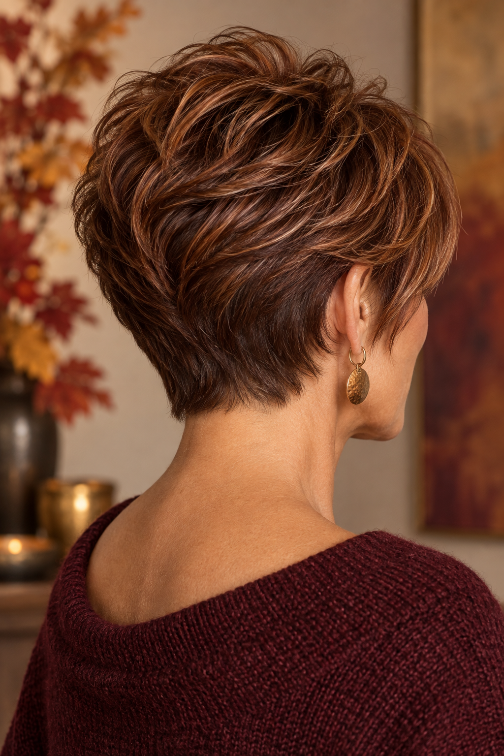 Side swept fall pixie haircut variation