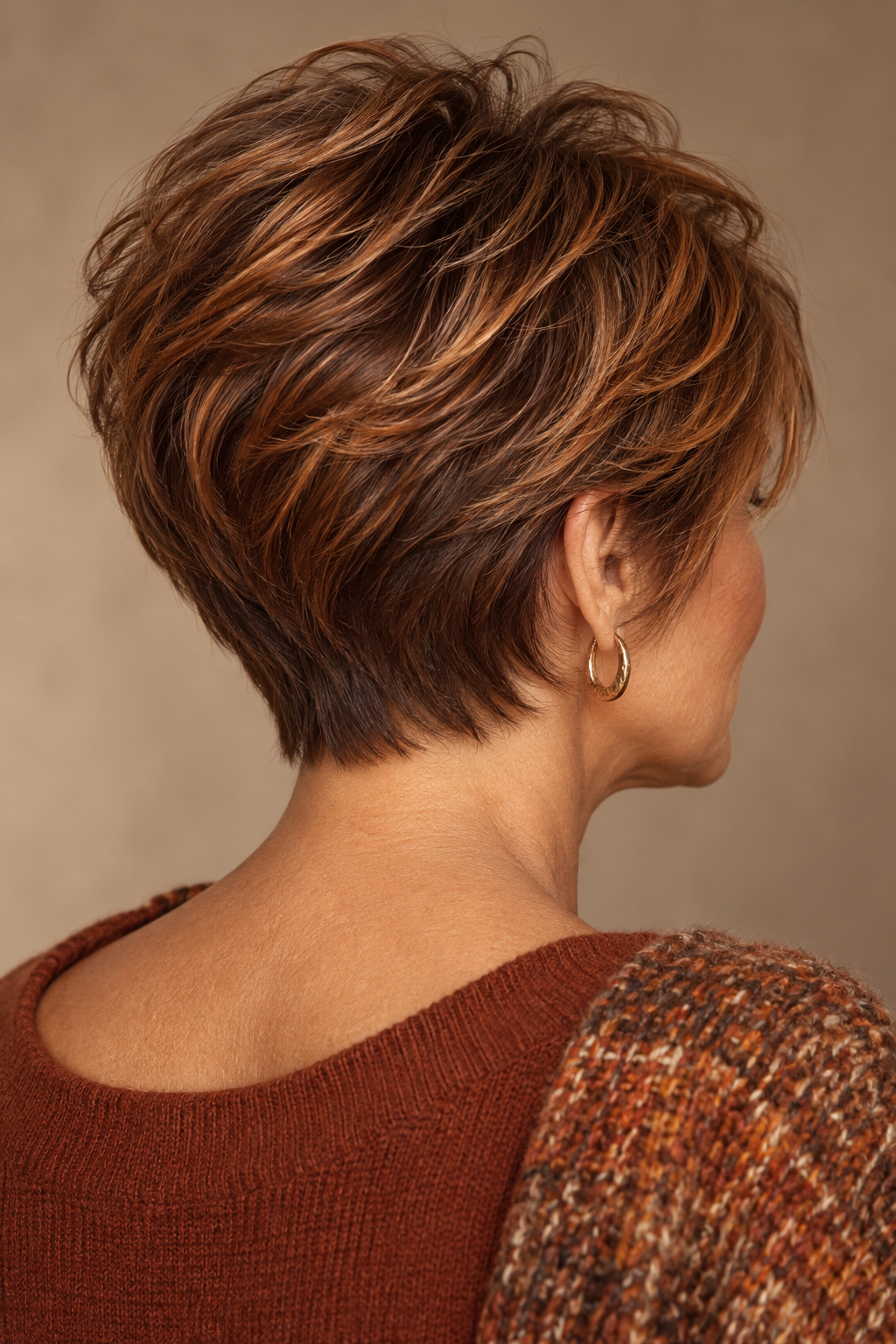 Fall pixie haircut for women over 50