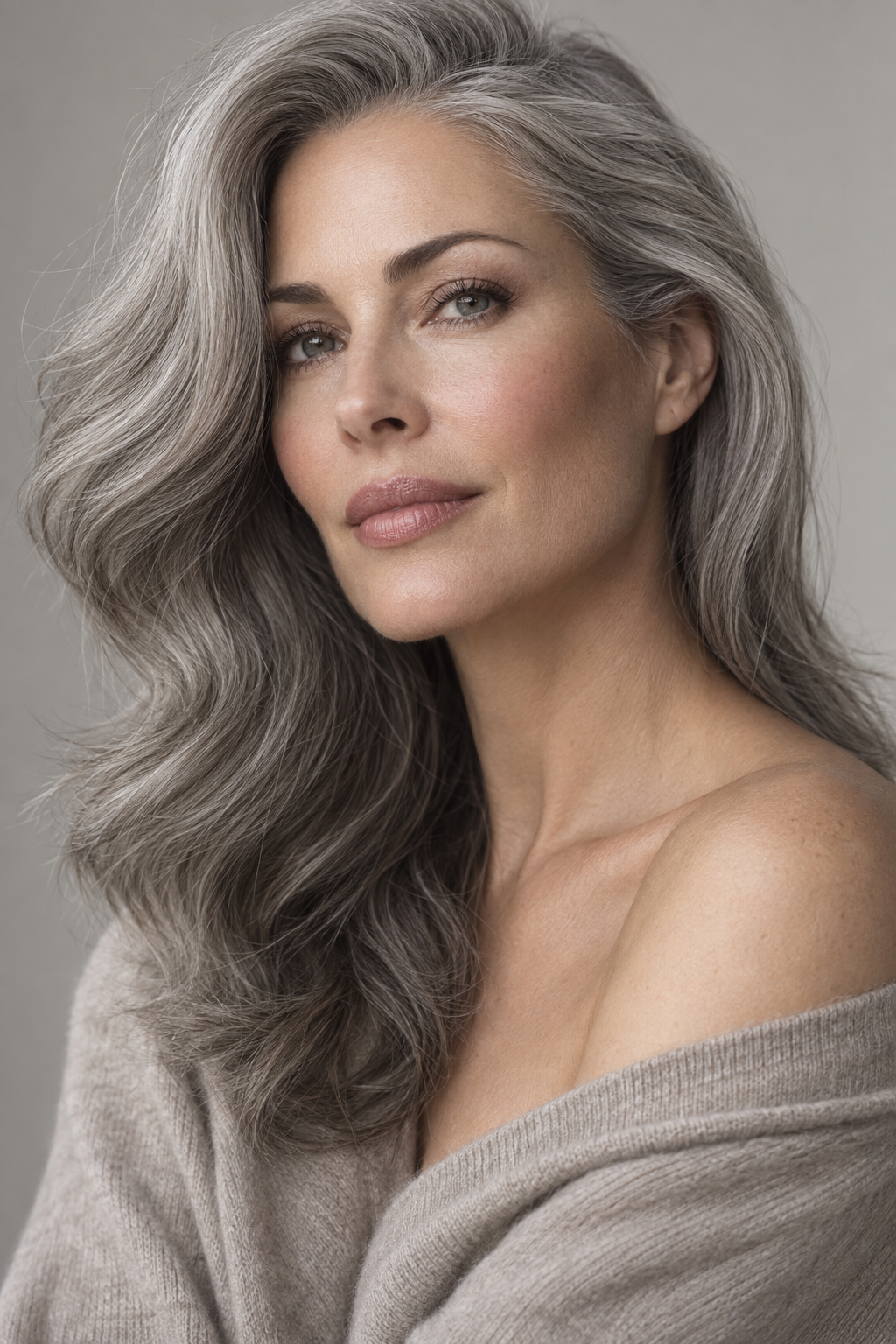 dreads hairstyles for women: cool gray side part
