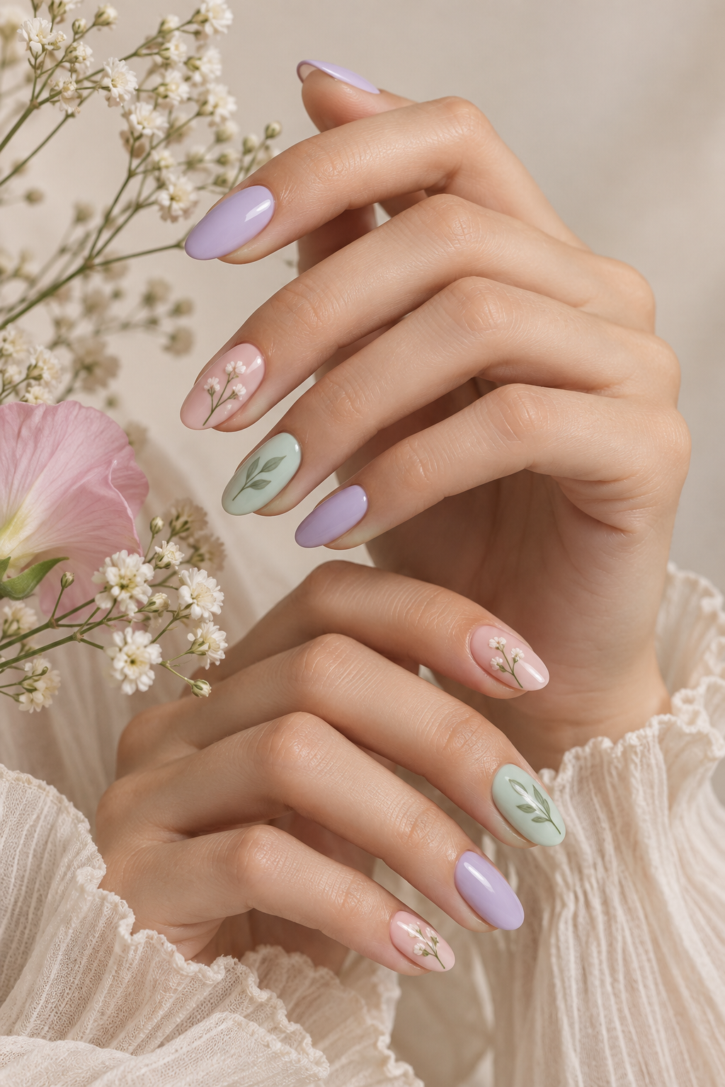 cat-eye spring nail ideas