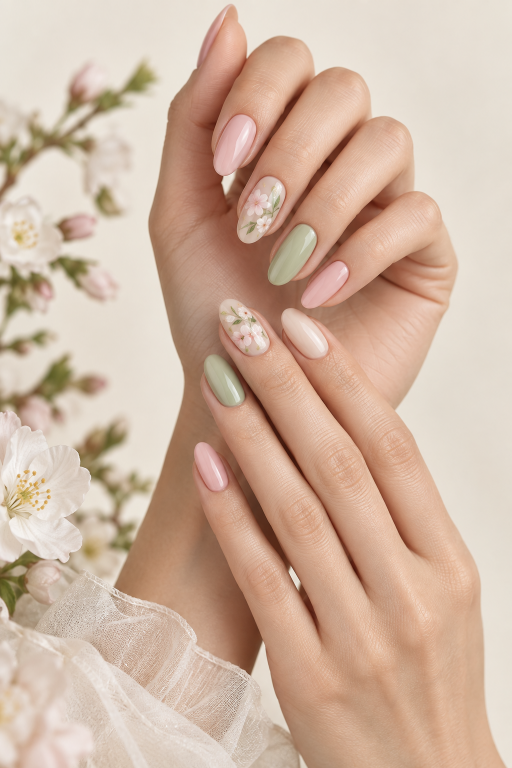 green spring nail ideas