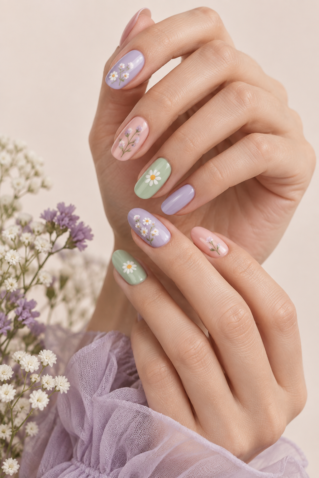 3D spring nail ideas
