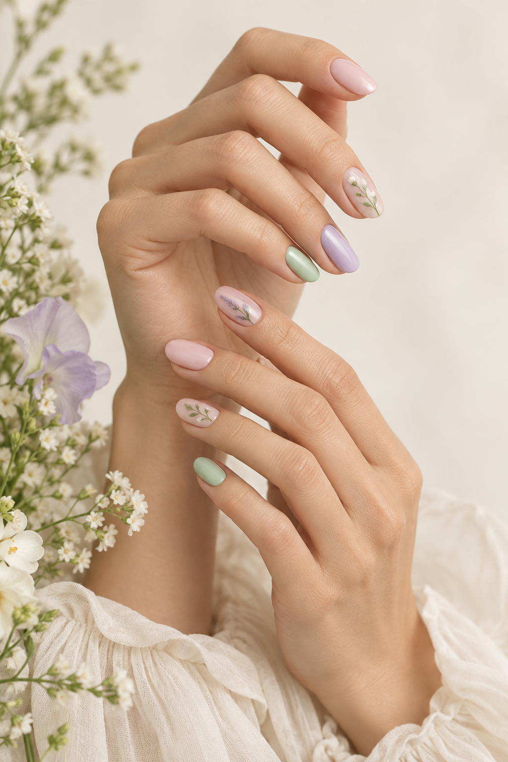 blue spring nail ideas