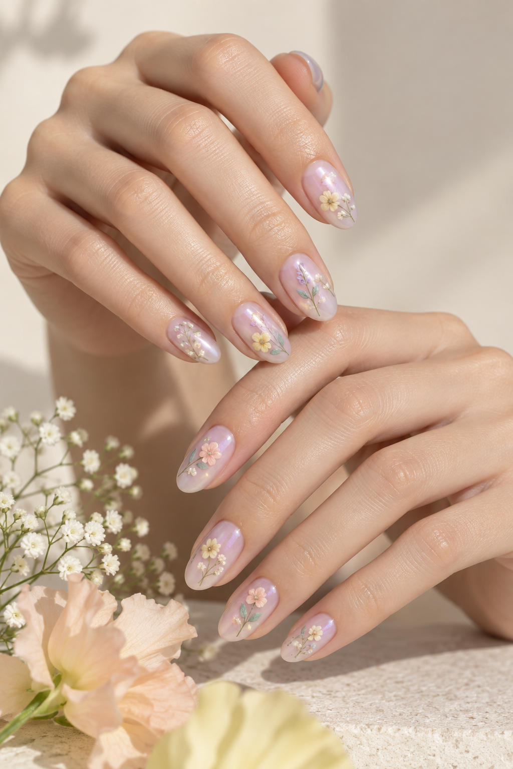 mix and match spring nail ideas
