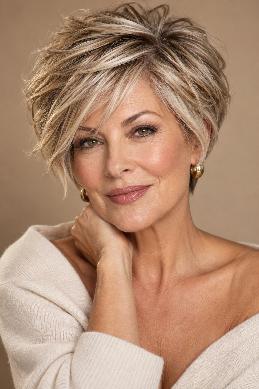 wavy bob with bangs: layered pixie stacked bob with extra volume