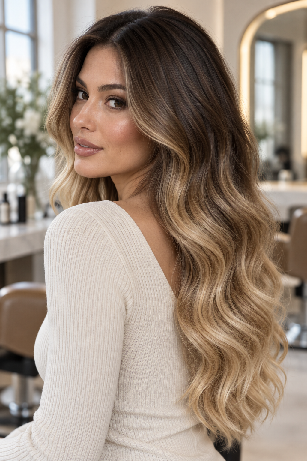 Sunset lavender ombre