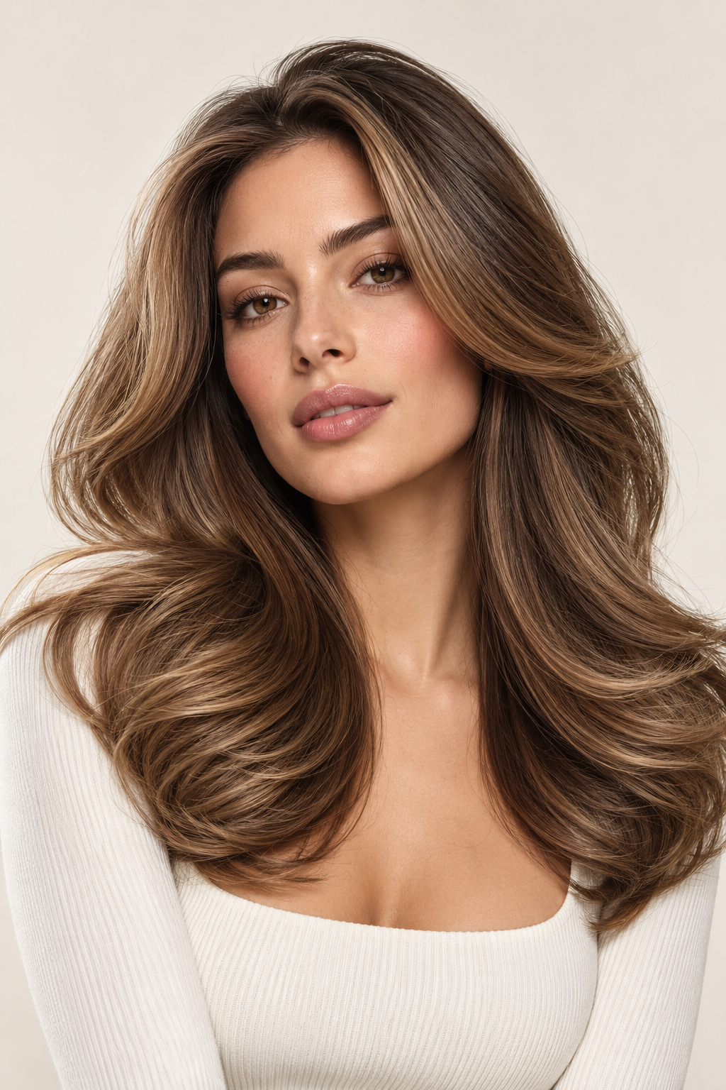 side part haircuts: 13. polished blowout