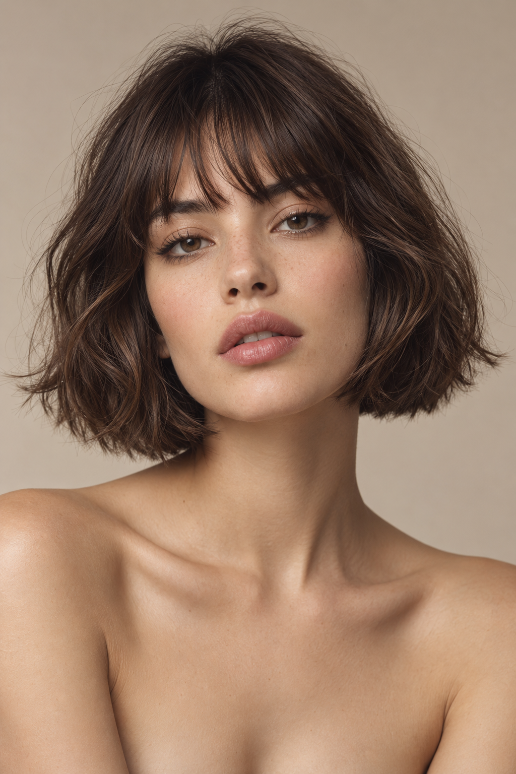 side part haircuts: 15. chin-length french-inspired cut
