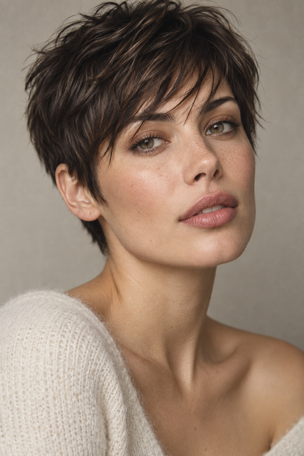 very short haircut styles: piecey crop