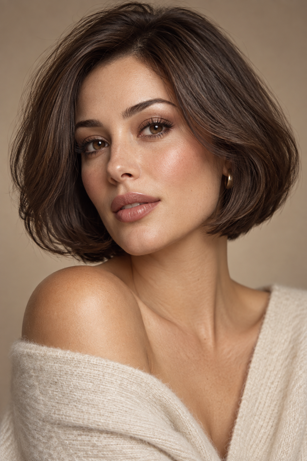 very short haircut styles: rounded short bob