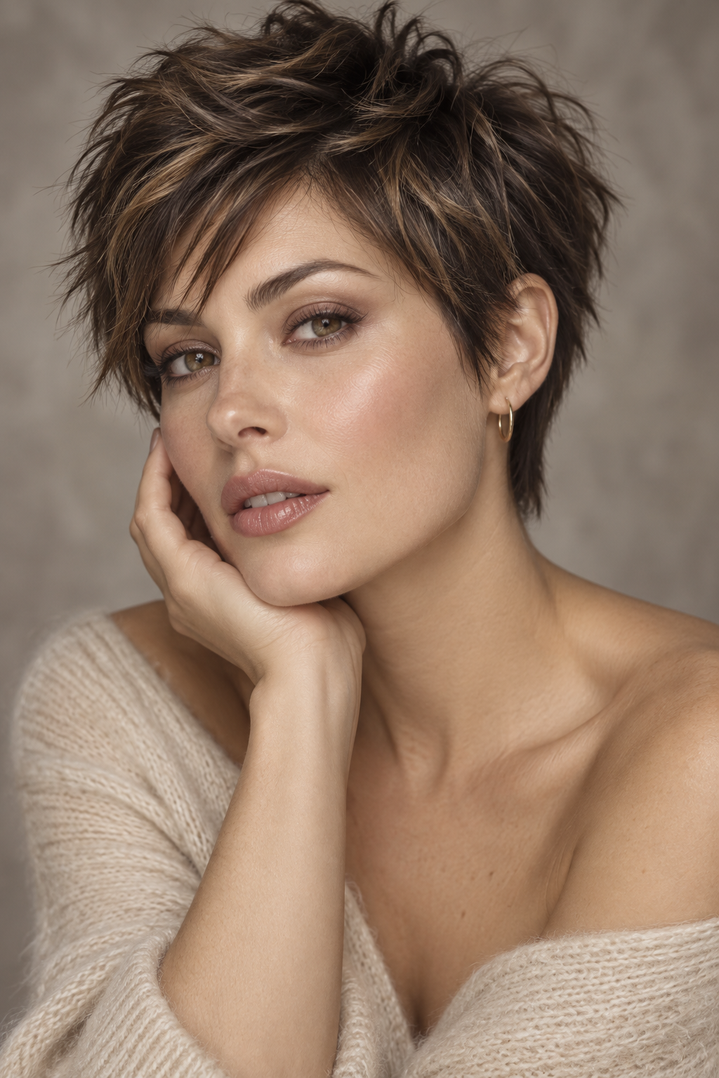 very short haircut styles: choppy modern pixie