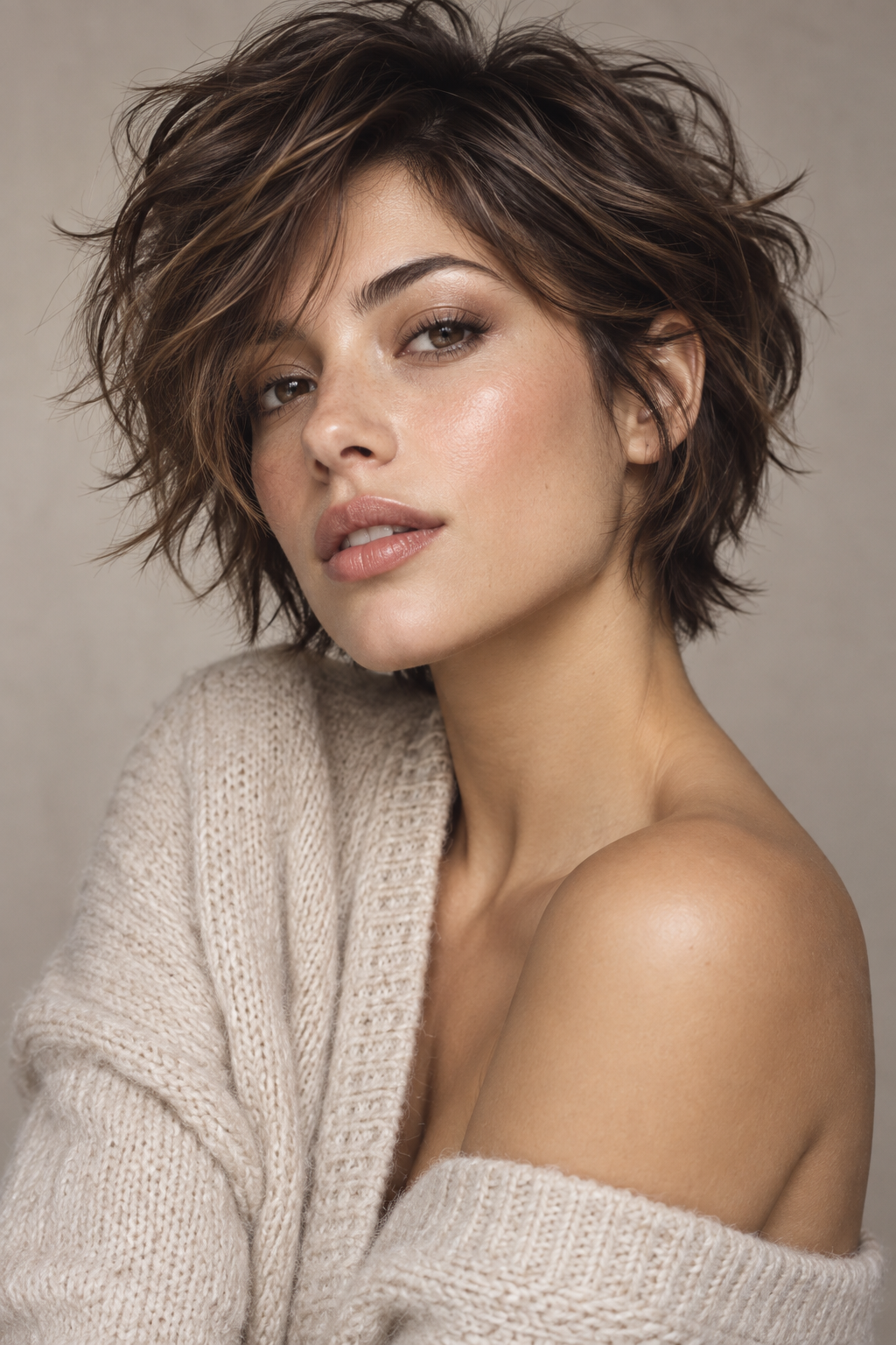very short haircut styles: tousled short layers