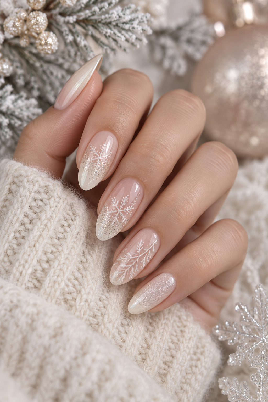 winter nail ideas star glow