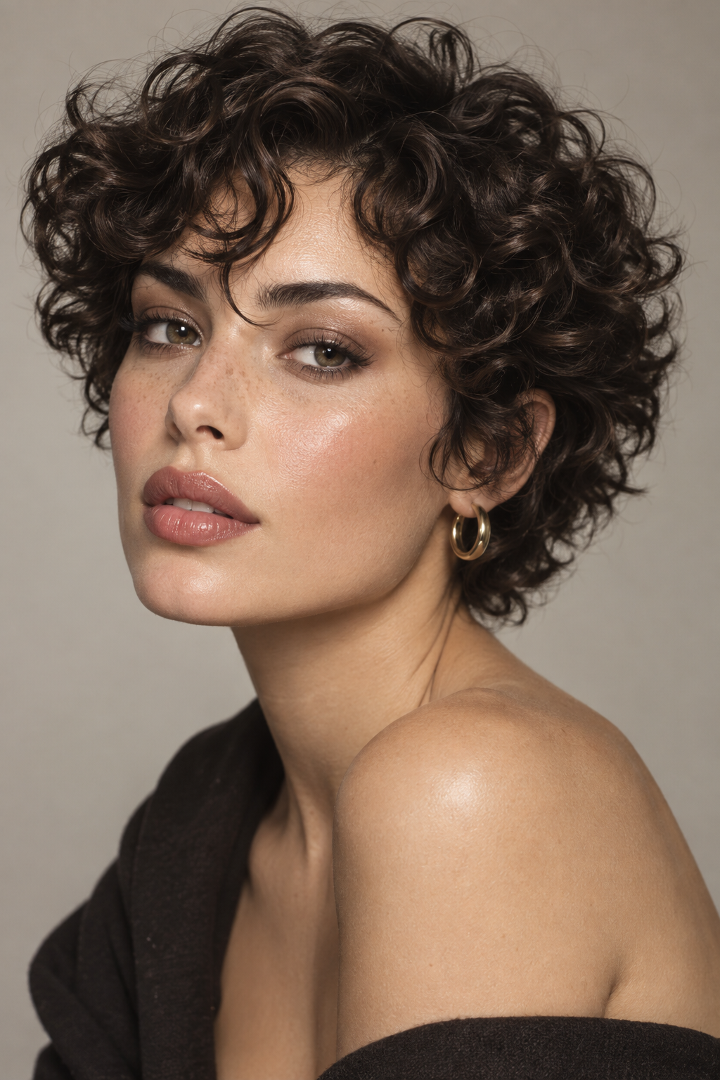 90s bixie cut: edgy curly 90s bixie