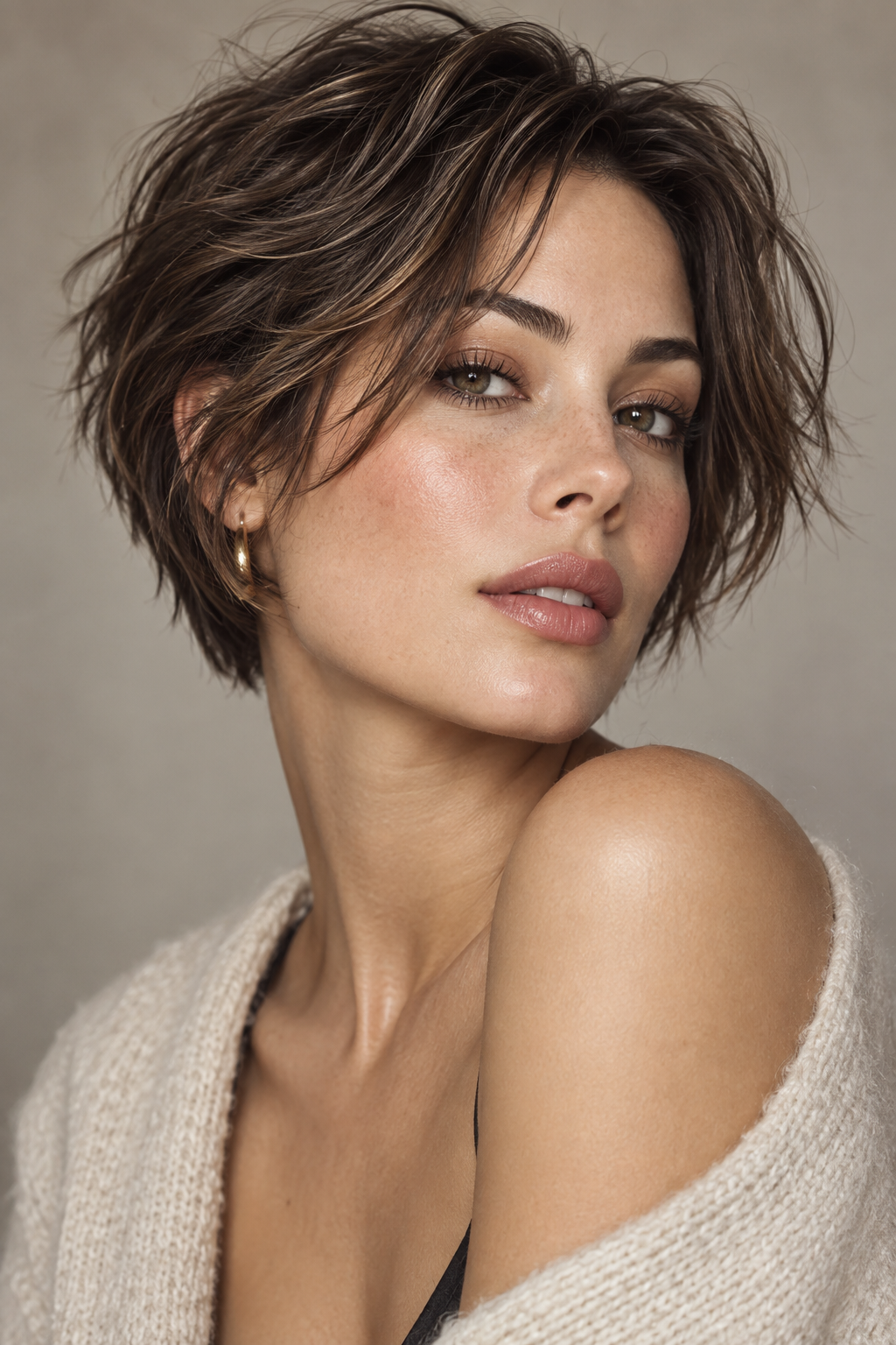 90s bixie cut: textured pixie-bob bixie