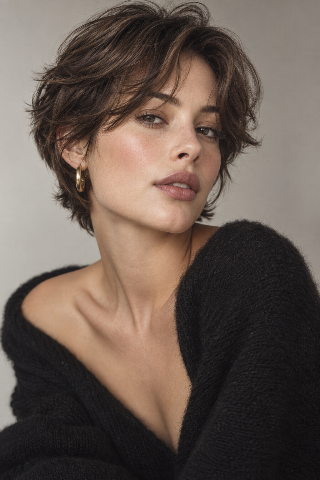 wash and wear hairstyles: french-inspired 90s bixie