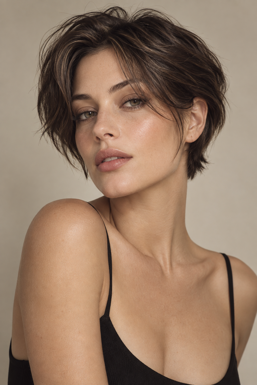 wash and wear hairstyles: minimalist 90s bixie