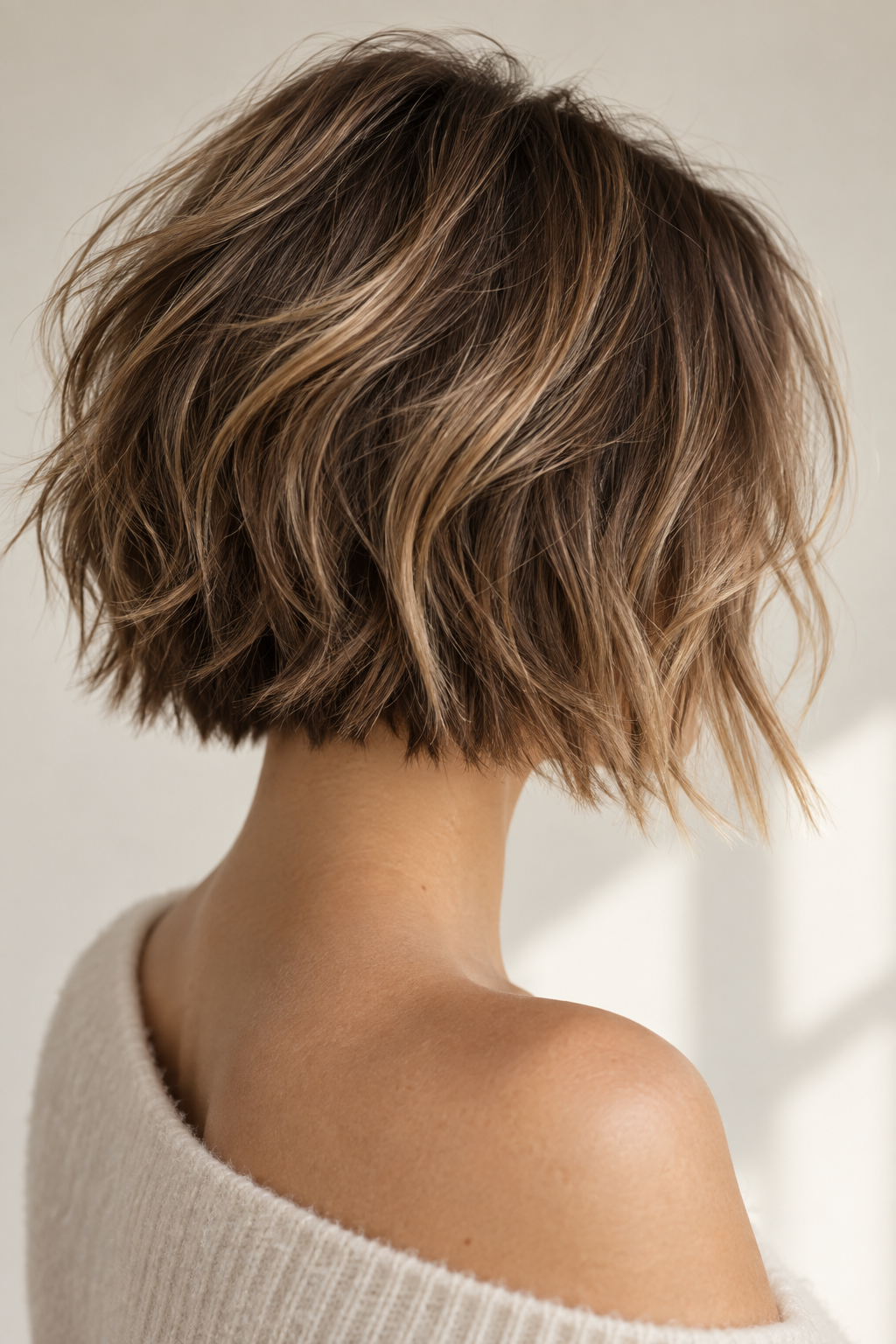 choppy bob hairstyles: wavy choppy bob
