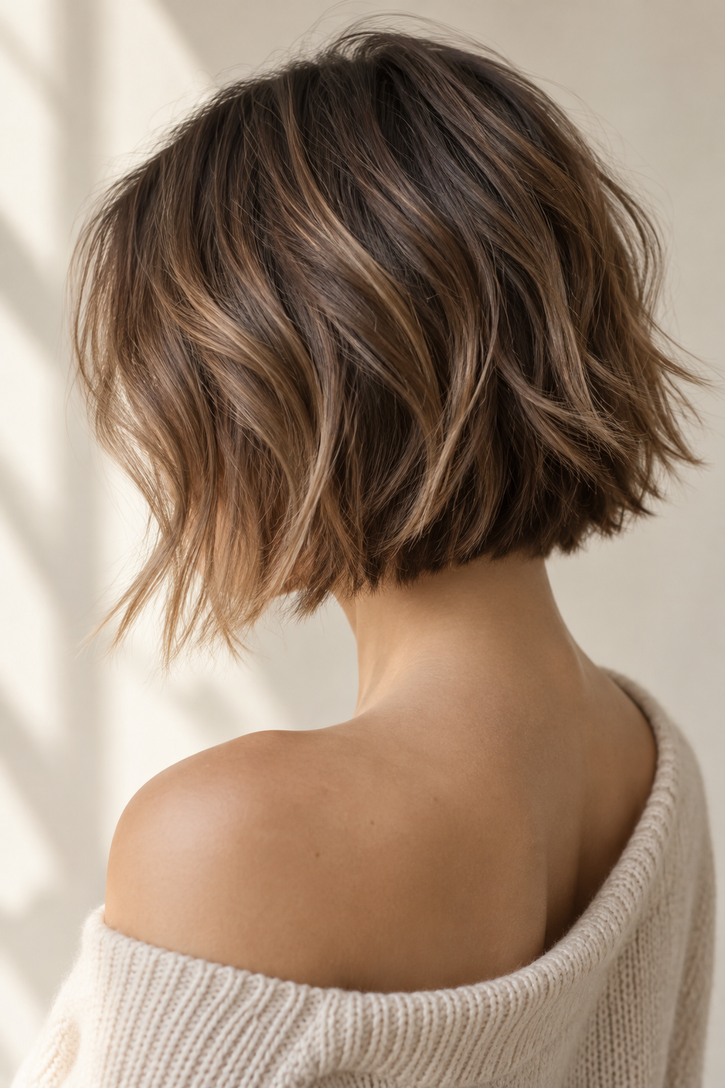 choppy bob hairstyles: choppy bob with side part