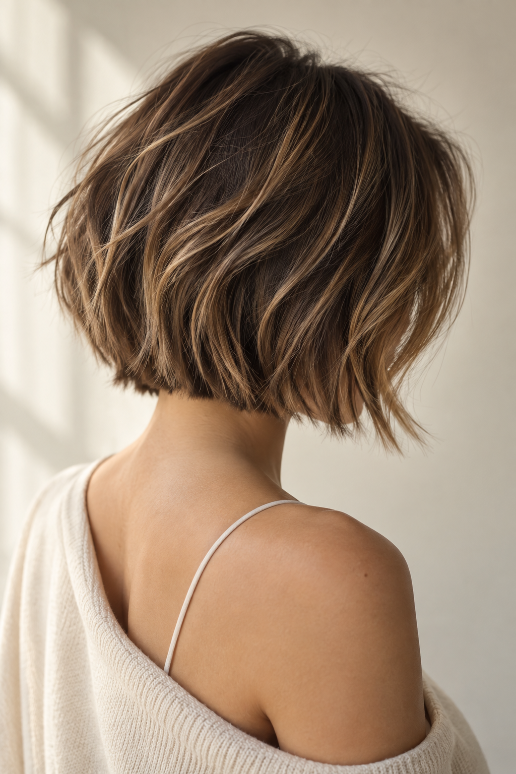 choppy bob hairstyles: tousled choppy bob