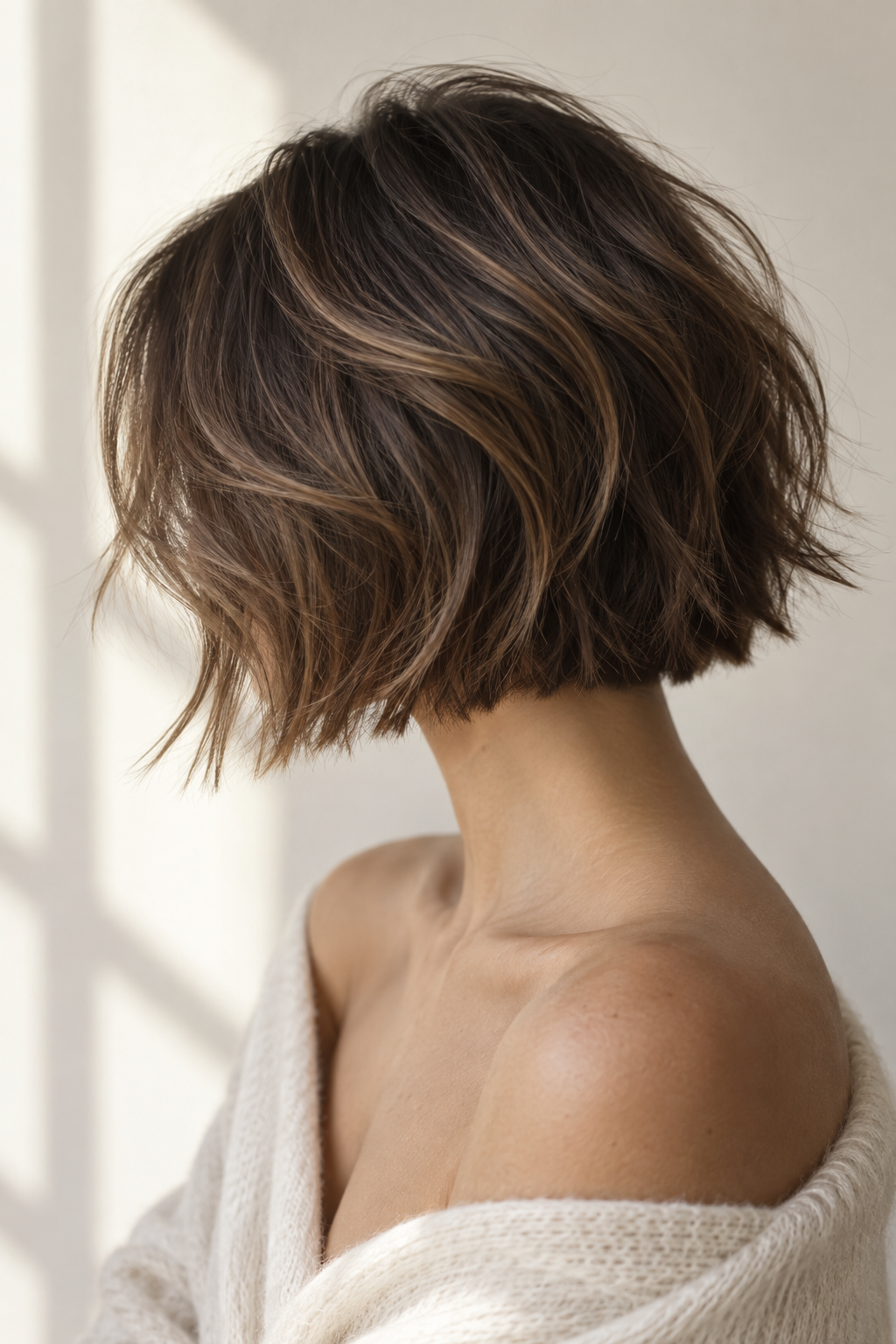 choppy bob hairstyles: low-maintenance choppy bob