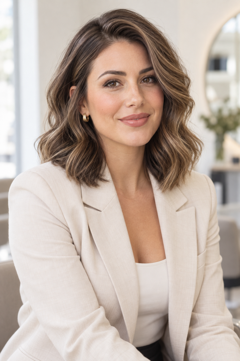interview hairstyles for women with polished professional finish