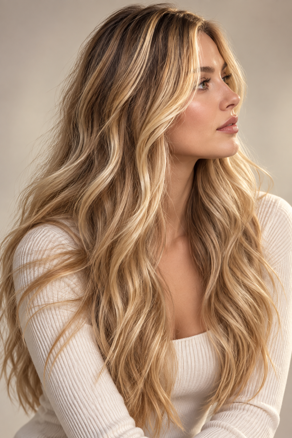 dirty blonde hair: honey blonde ribbons
