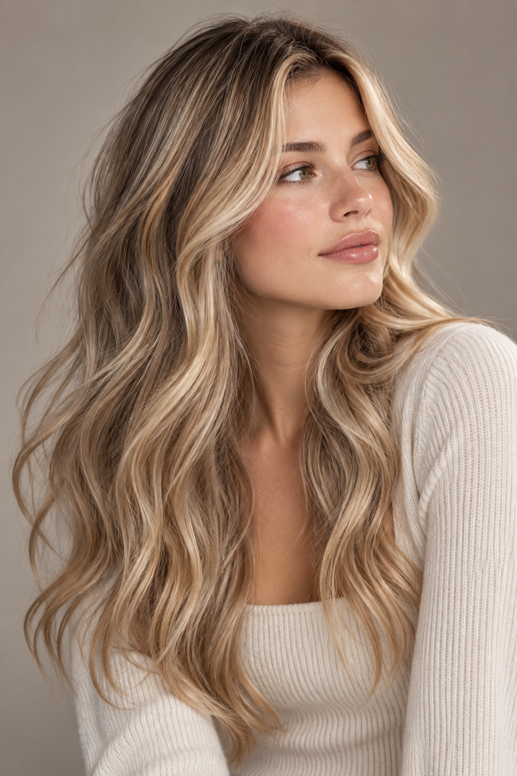 dirty blonde hair: mushroom blonde blend
