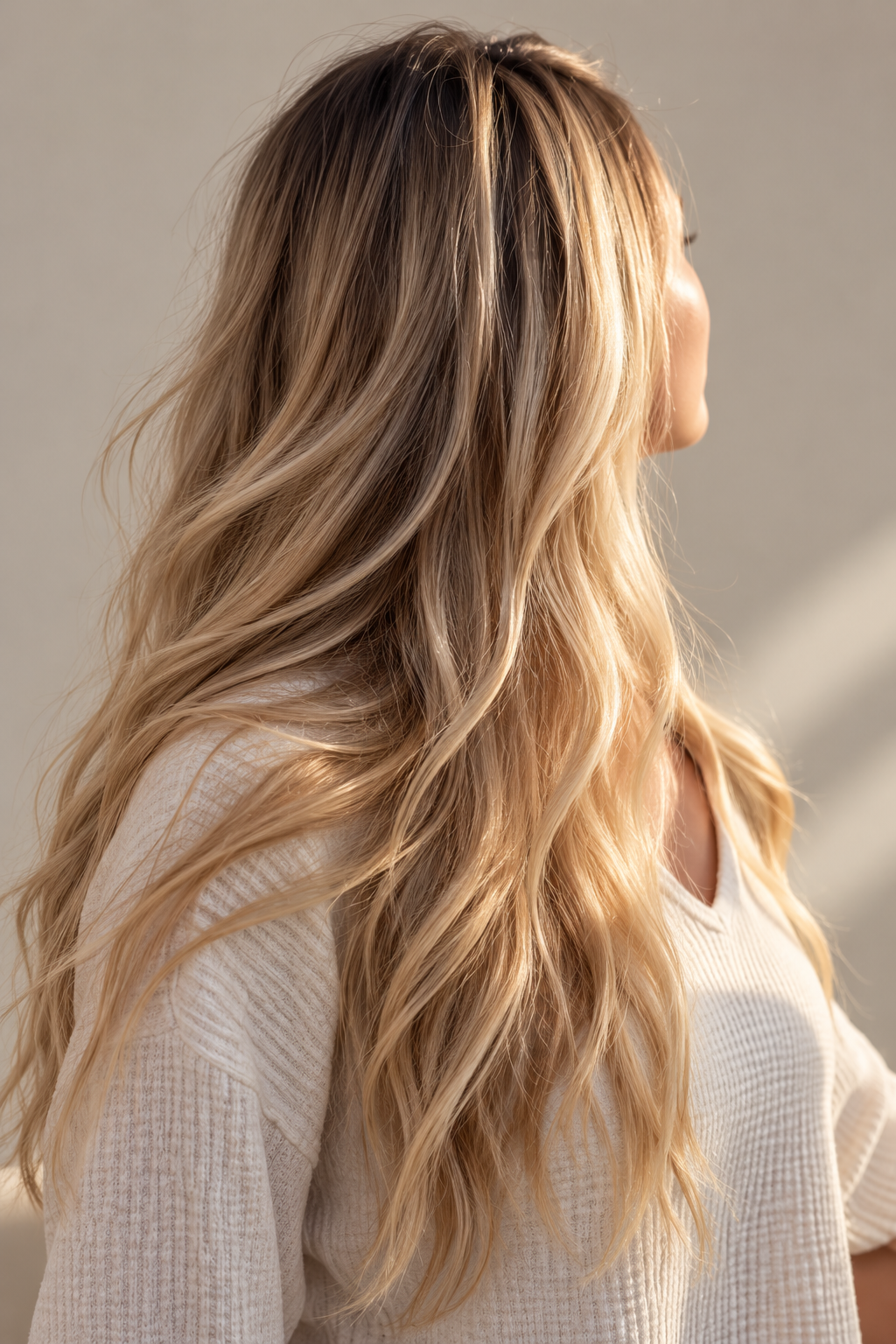 dirty blonde hair: dimensional blonde ends