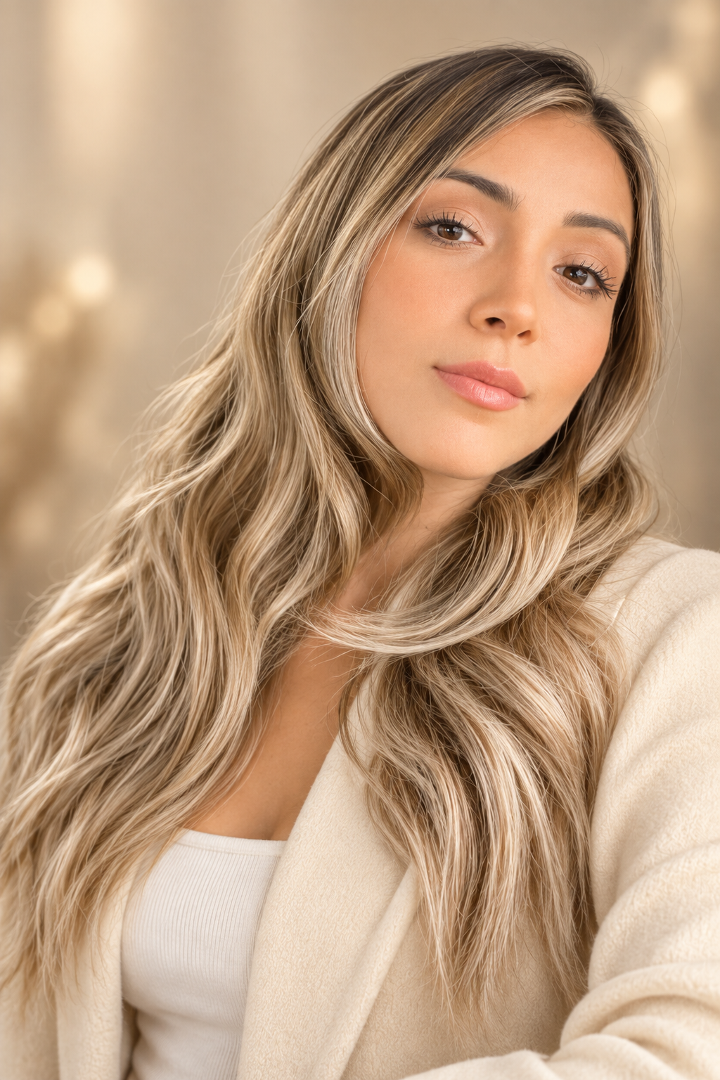 low lights for blonde hair: beige blonde lowlights