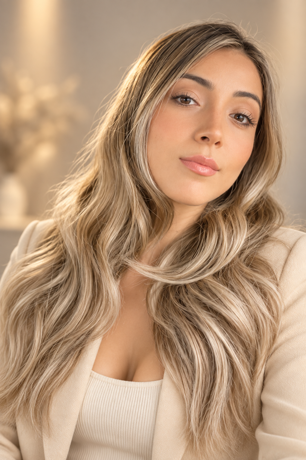 low lights for blonde hair: rooted blonde lowlights