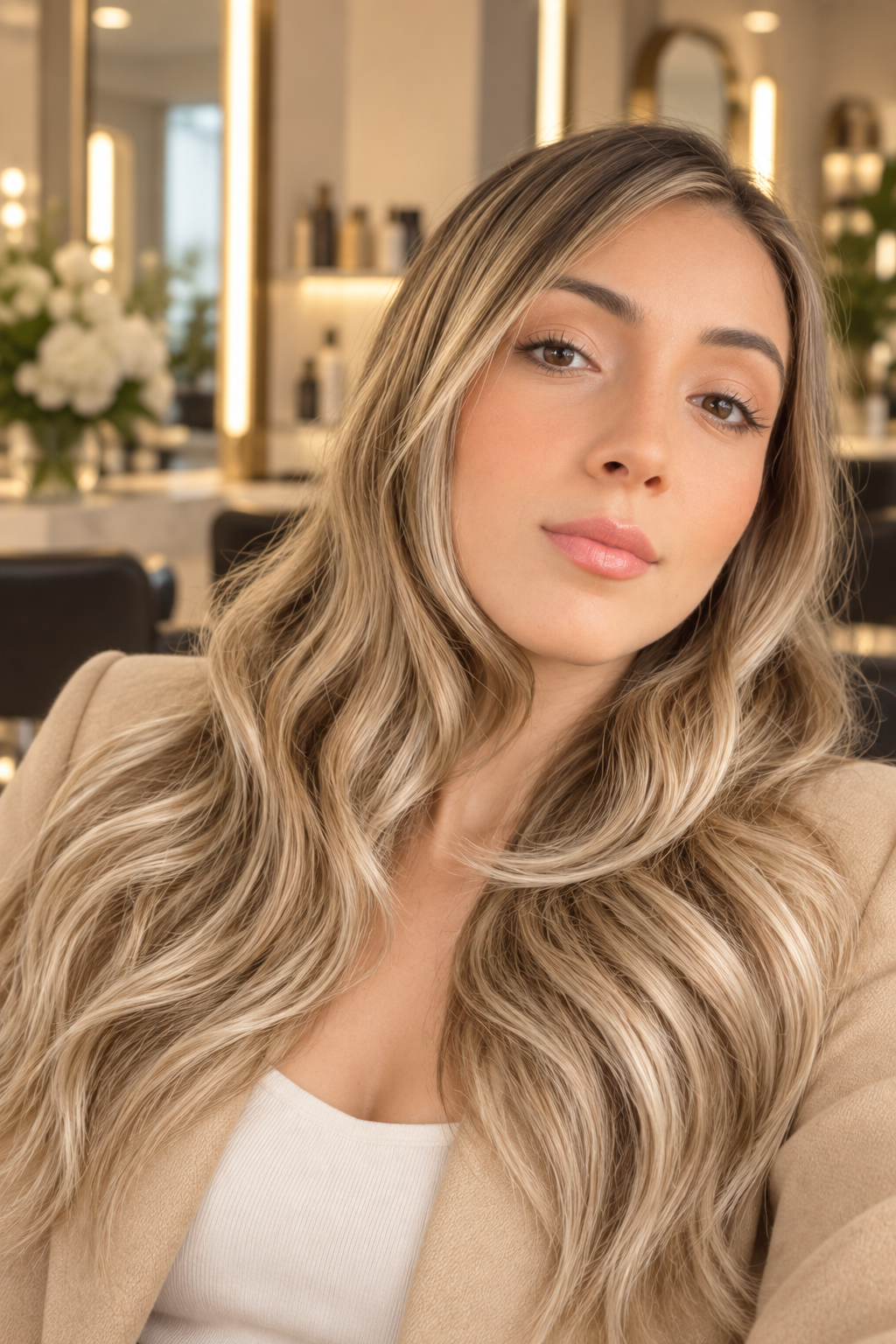 low lights for blonde hair: wavy blonde hair with lowlights